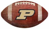 Purdue Boilermakers Football Shaped Sign