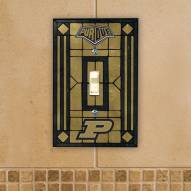 Purdue Boilermakers Glass Single Light Switch Plate Cover