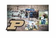 Purdue Boilermakers I Love My Family Clip Frame
