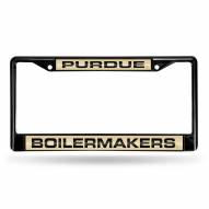 Purdue Boilermakers Laser Black License Plate Frame