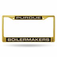 Purdue Boilermakers Laser Colored Chrome License Plate Frame