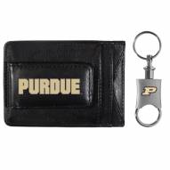 Purdue Boilermakers Leather Cash & Cardholder & Valet Key Chain