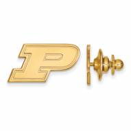 Purdue Boilermakers Sterling Silver Gold Plated Lapel Pin