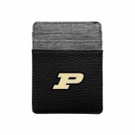 Purdue Boilermakers Pebble Front Pocket Wallet