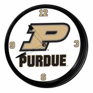 Purdue Boilermakers Retro Lighted Wall Clock