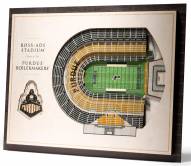 Purdue Boilermakers 5-Layer StadiumViews 3D Wall Art