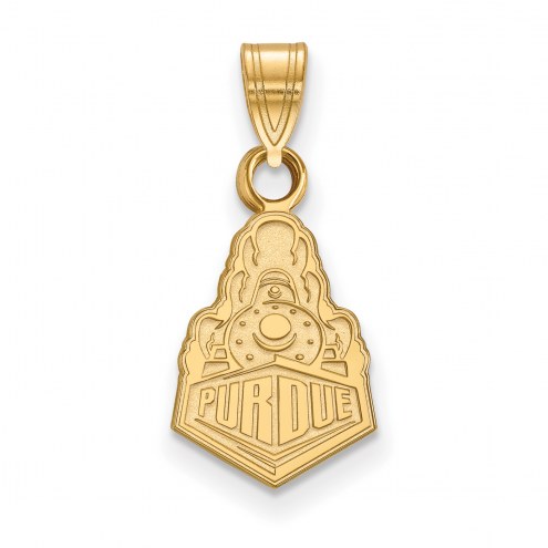 Purdue Boilermakers Sterling Silver Gold Plated Small Pendant