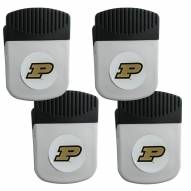 Purdue Boilermakers 4 Pack Chip Clip Magnet with Bottle Opener