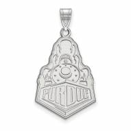 Purdue Boilermakers Sterling Silver Extra Large Pendant