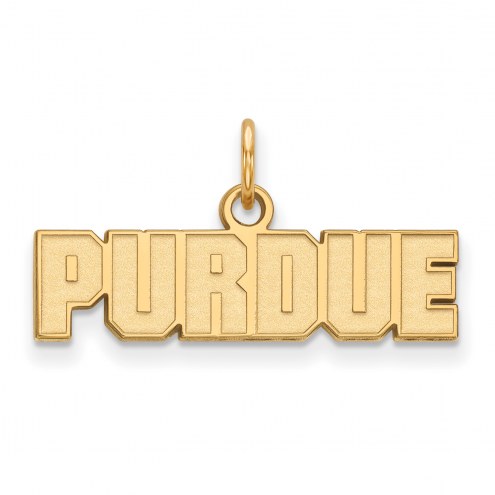 Purdue Boilermakers Sterling Silver Gold Plated Extra Small Pendant