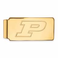 Purdue Boilermakers Sterling Silver Gold Plated Money Clip