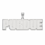 Purdue Boilermakers Sterling Silver Large Pendant