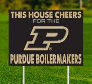 Purdue Boilermakers This House Cheers for Yard Sign