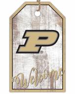 Purdue Boilermakers Welcome Team Tag 11" x 19" Sign