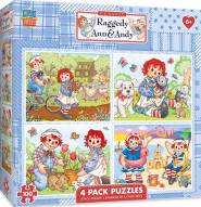 Raggedy Ann & Andy 100 Piece Puzzle - 4 Pack