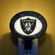 Las Vegas Raiders NFL Stained Glass Night Light