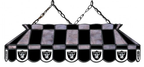 Las Vegas Raiders NFL Team 40&quot; Rectangular Stained Glass Shade