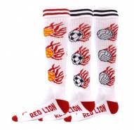 Red Lion White Heat Adult Soccer Socks