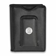 Rice Owls Sterling Silver Black Leather Wallet