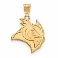 Rice Owls Sterling Silver Gold Plated Large Pendant