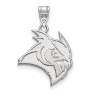Rice Owls Sterling Silver Large Pendant