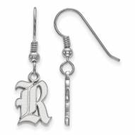 Rice Owls Sterling Silver Small Dangle Earrings