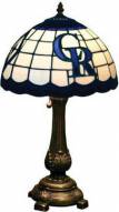 Colorado Rockies MLB Stained Glass Table Lamp