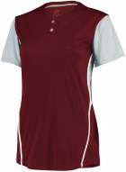 Russell Athletic Women's Performance Two-Button Color Block Custom Softball Jersey
