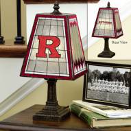 Rutgers Scarlet Knights Art Glass Table Lamp