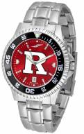 Rutgers Scarlet Knights Competitor Steel AnoChrome Color Bezel Men's Watch