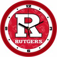Rutgers Scarlet Knights Dimension Wall Clock