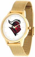 Rutgers Scarlet Knights Gold Mesh Statement Watch
