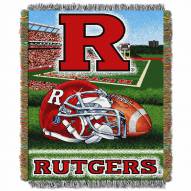 Rutgers Scarlet Knights Home Field Advantage Throw Blanket