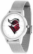 Rutgers Scarlet Knights Silver Mesh Statement Watch