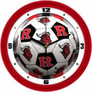 Rutgers Scarlet Knights Soccer Wall Clock