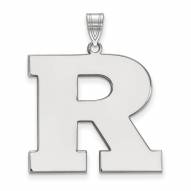 Rutgers Scarlet Knights Sterling Silver Extra Large Pendant