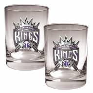 Sacramento Kings NBA 2-Piece 14 Oz. Rocks Glass Set