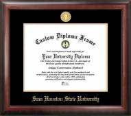 Sam Houston State Bearkats Gold Embossed Diploma Frame