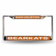 Sam Houston State Bearkats Laser Chrome License Plate Frame