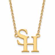 Sam Houston State Bearkats Sterling Silver Gold Plated Large Pendant Necklace