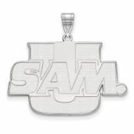 Samford Bulldogs Sterling Silver Extra Large Pendant