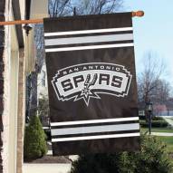 San Antonio Spurs Applique 2-Sided Banner Flag