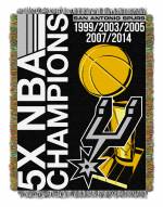 San Antonio Spurs Commemorative Champs Throw Blanket