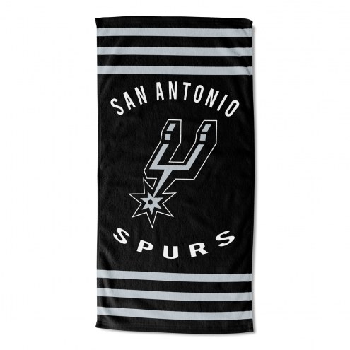 San Antonio Spurs Stripes Beach Towel