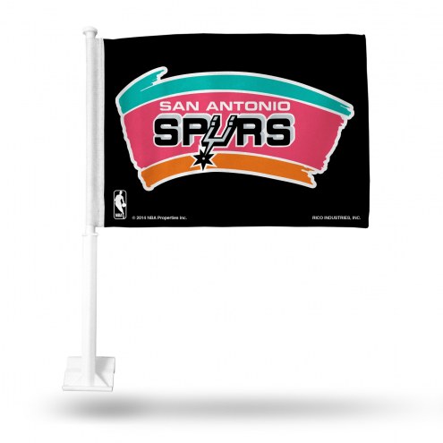San Antonio Spurs Vintage Car Flag
