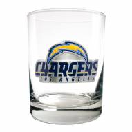 Los Angeles Chargers Logo Rocks Glass - Set of 2