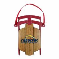 Los Angeles Chargers Metal Sled Tree Ornament