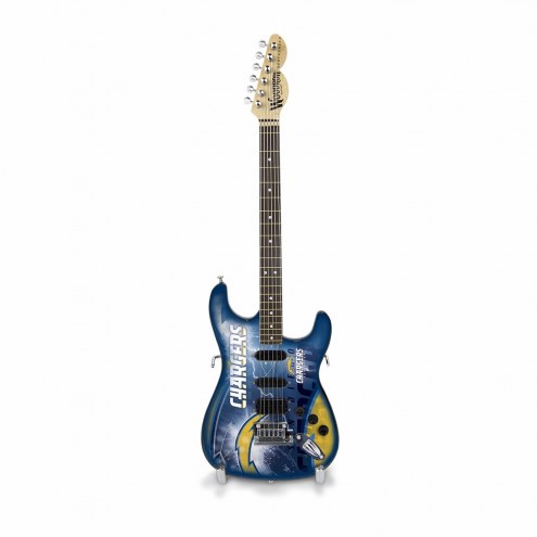 Los Angeles Chargers Mini Collectible Guitar