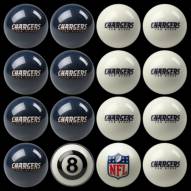 Los Angeles Chargers NFL Home vs. Away Pool Ball Set