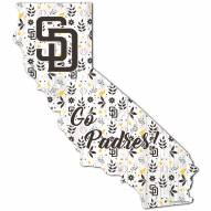 San Diego Padres 12" Floral State Sign